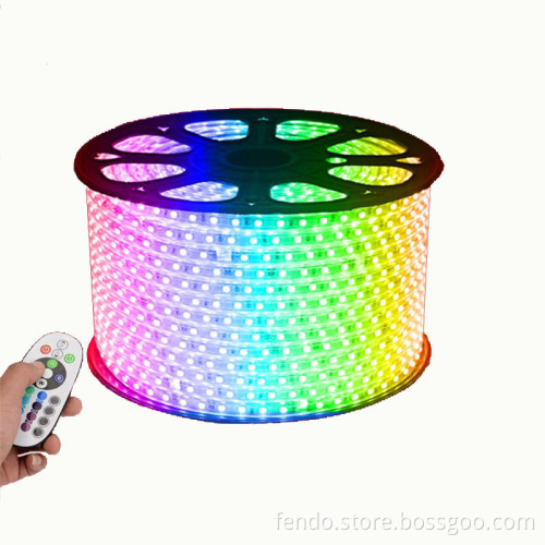 220V IP67 Outdoor 60LED 5050 RGB High Voltage Flexible LED Strip